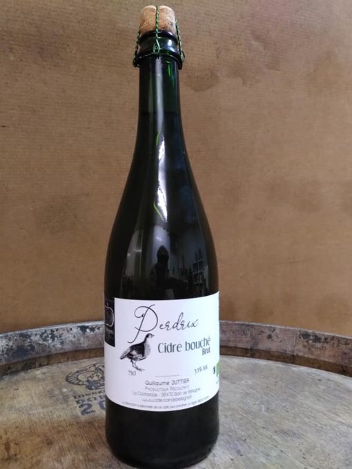 Cidre fermier bio brut - 75 cl.