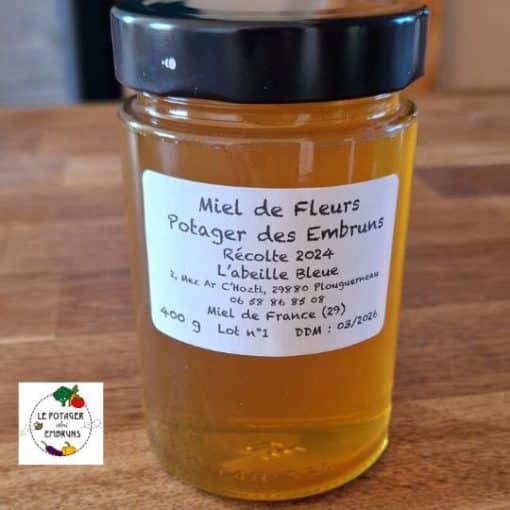 Miel de Fleurs du Potager des Embruns - 400 gr.